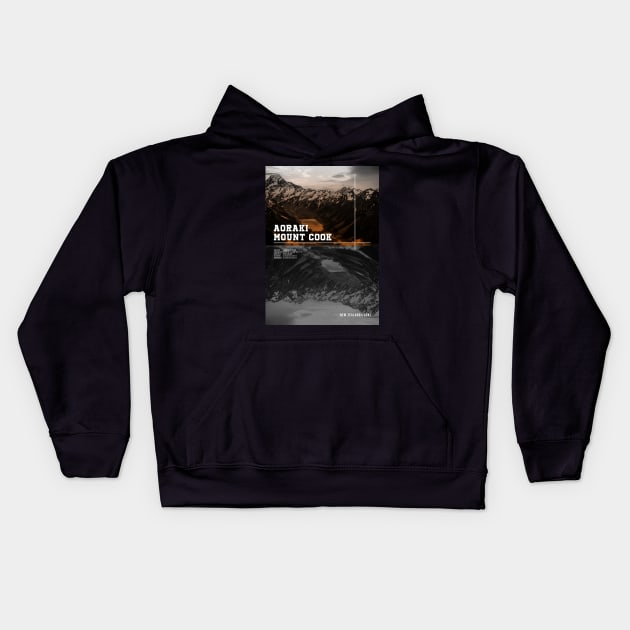 AORAKI MOUNT COOK WIKIPEDIA Kids Hoodie by Trangle Imagi